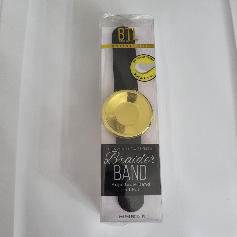 BTL Braider BAND Adjustable Band Gel Pot Black Hair Tool Braid
